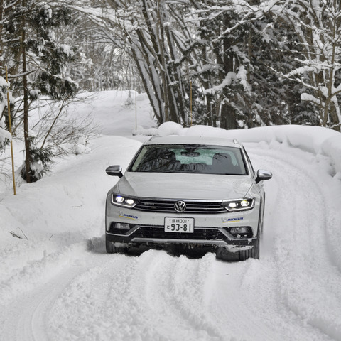 VW ティグアン＆パサート、ディーゼルエンジン×四輪駆動の安定した快適な雪上ドライブ 画像
