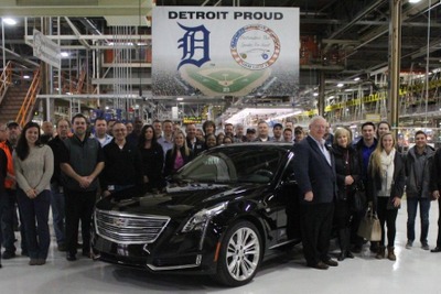 キャデラックの最上級車、 CT6 …米国工場で生産開始 画像