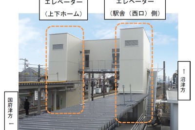 JR東海、御殿場線裾野駅にエレベーター設置　2月25日 画像