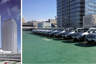 三井不動産、テナント企業向けカーシェア開始…オフィスビル駐車場にスバル ハイブリッド を10台設置 画像