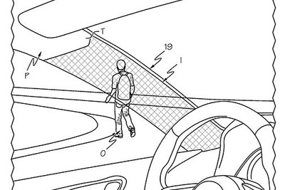 トヨタ、米国で特許を出願…フロントピラーが透過して見える安全技術 画像