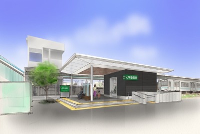 JR相模線の番田駅、相鉄時代の駅舎をリニューアル 画像