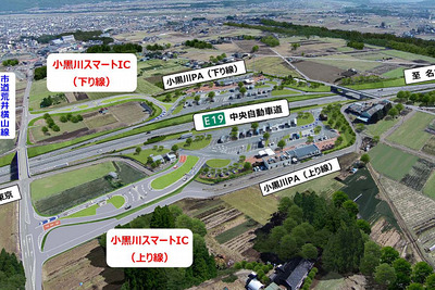 中央道 小黒川スマートIC、9月30日開通…長野県伊那市 画像