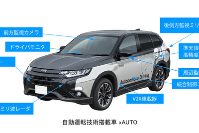 【東京モーターショー2017】三菱電機、高速道路で実証している自動運転車を出展予定 画像