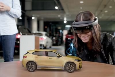 新型車を複合現実「ホロレンズ」で体験…BMWが X2 から導入へ 画像