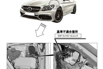 メルセデスベンツが C63S など12車種をリコール…ESP不具合で走行不能になるおそれ 画像