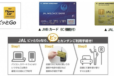 タイムズカーレンタル「JALピッとGo」サービス、JMBカードでも利用可能に 画像