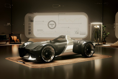 トヨタ、未来の電動スポーツカー『e-RACER』提案へ…CES 2020 画像