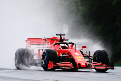 【F1 ハンガリーGP】雨のフリー走行2回目はフェラーリのベッテルが最速 画像