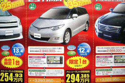 【新車値引き情報】トヨタのミニバン、ホンダのオデッセイに対抗か 画像