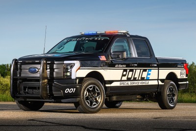 580馬力ツインモーター搭載の米国警察車両が登場…フォードの電動ピックアップトラックがベース 画像