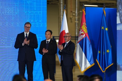 トーヨータイヤのセルビア工場開所式、ヴチッチ大統領が出席 画像