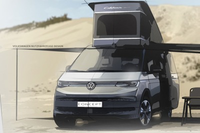 VWの新型キャンピングカー『カリフォルニア』、ティザー…間もなくコンセプトカー発表予定 画像