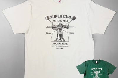 ホンダ『スーパーカブ』をデザイン、半袖Tシャツ販売開始 画像