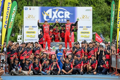 チーム三菱ラリーアートの『トライトン』が「アジアクロスカントリーラリー2025」3年ぶり総合優勝 画像