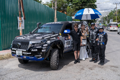 哀川翔の「FLEX SHOW AIKAWA Racing」がアジアクロスカントリーラリー2025でT1Gクラス4位完走 画像