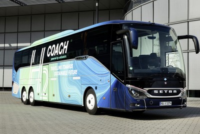 燃料電池観光バスのテスト開始、水素満タンで最大800km走行可能…ダイムラーバス傘下の「セトラ」初 画像