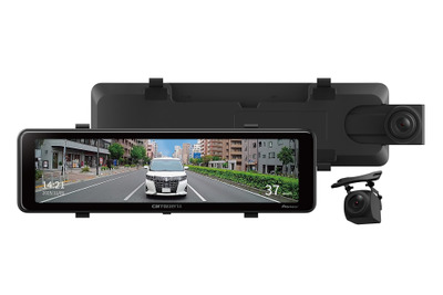 昼夜問わずクリアな視界、パイオニアが前後2カメラ搭載のデジタルミラー型ドラレコ「VREC-MZ300D」発売へ 画像