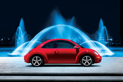VW ニュービートル に赤と黒の限定車 画像