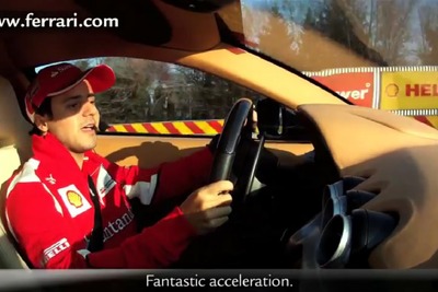 フェラーリ F12ベルリネッタ…アロンソとマッサがテスト［動画］ 画像