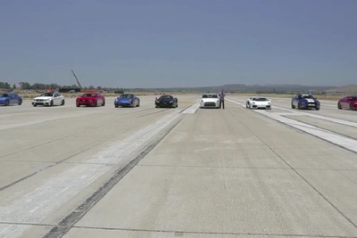 日産 GT-R にスバル BRZ 、世界の最新スポーツカー9台が加速競争［動画］ 画像