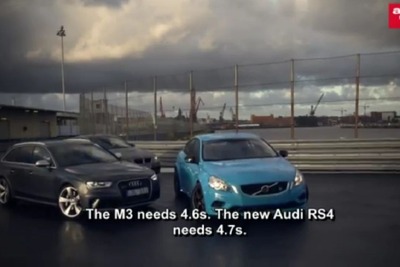 ボルボ S60に508psの怪物、ポールスター…BMW M3＆アウディ RS4 と比較テスト［動画］ 画像