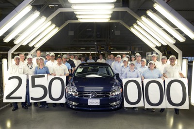 VW パサート、米工場で累計生産25万台…2年で到達 画像