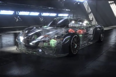 ポルシェのPHVスーパーカー、918スパイダー …画期的エンジン技術［動画］ 画像