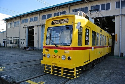 都電7001号、赤帯の旧塗装に…11月10日から営業運行開始 画像