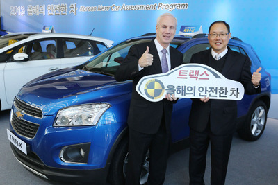 シボレーのSUV トラックス、2013年の最も安全な車に認定…韓国国交省 画像