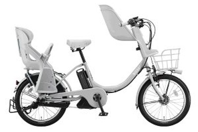 ブリヂストンサイクル、3人乗りに対応した電動アシスト自転車「bikke 2 e」を発売…2014年モデル 画像