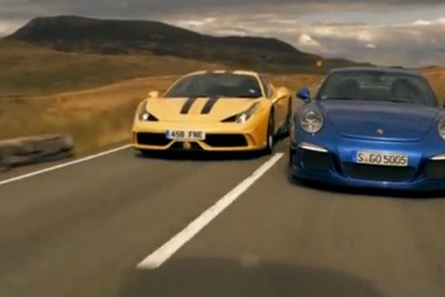 フェラーリ 458 スペチアーレ と ポルシェ 911 GT3、比較テスト［動画］ 画像