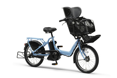 ヤマハ、幼児2人が乗れる電動アシスト自転車「PAS」の2015年モデルを発表 画像