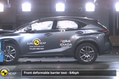 【ユーロNCAP】レクサス の新型SUV、NX に最高評価…衝撃をしっかり吸収［動画］ 画像