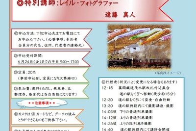真岡鐵道のSL応援団体、「鯉のぼりとSL」テーマの写真教室 画像