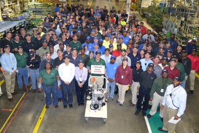 トヨタ の米アラバマ工場、エンジン累計生産400万基…12年で達成 画像