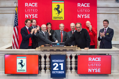 フェラーリ、米ニューヨーク証券取引所に上場 画像