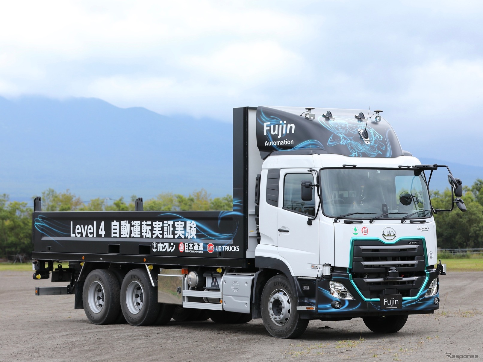 UDトラックス・クオンをベースに開発した自動運転トラック