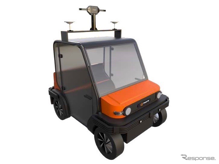 PerceptInが開発した2人乗り小型自動運転車