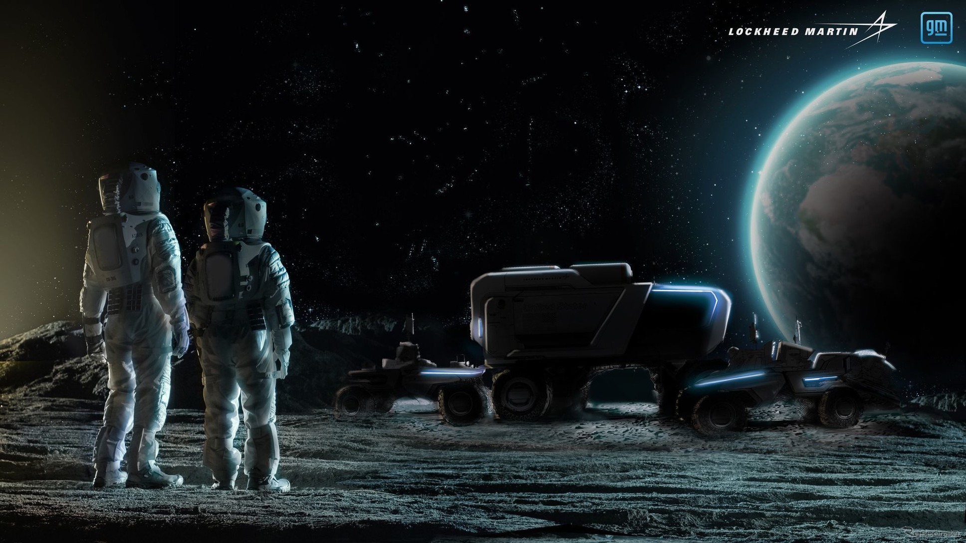 GMとロッキード・マーティンが共同開発する次世代の有人月面探査車のイメージ