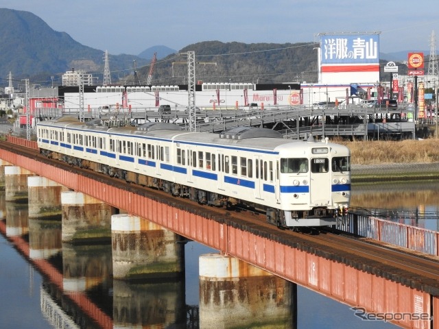 JR西日本エリアの下関まで乗り入れているJR九州の415系。