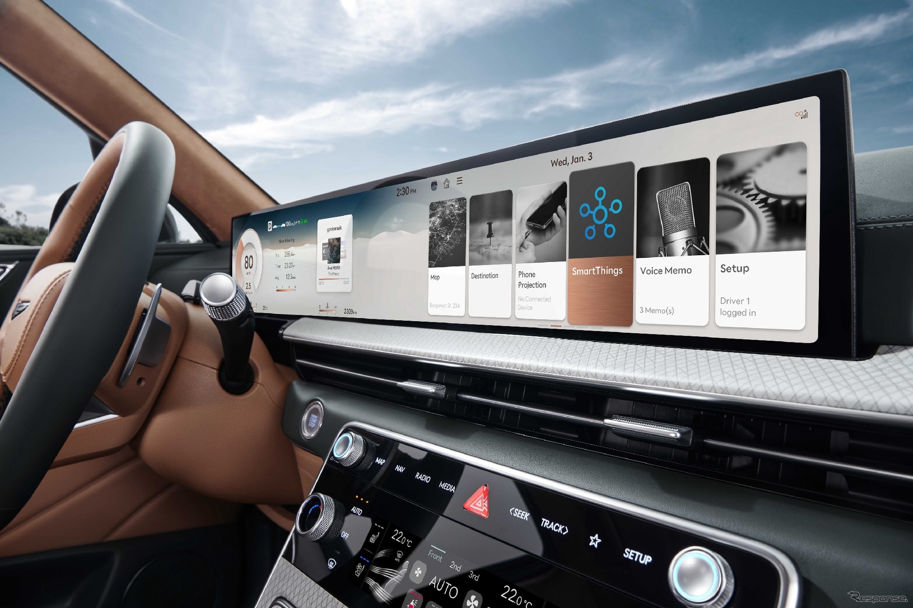 ヒョンデとサムスンが提携し車載インフォテインメントシステムからデジタル家電の遠隔操作を可能に