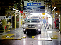 スバル富士重、海外生産が過去最高…旧カムリ製造ラインで生産開始　8月実績 画像