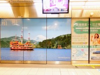 小田急に覆われた台湾のホームドア…高雄の地下鉄でラッピング広告 画像