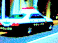 秋田県警のパトカー、脇見で対向車2台と衝突 画像