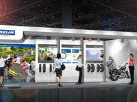 【東京モーターサイクルショー11】ミシュラン、主力商品を展示…環境活動アピール 画像
