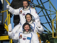 宇宙飛行士トリオがISSへ…学術調査を実施　NASA 画像
