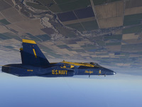 エル・セントロ上空を背面飛行するブルー・エンジェルス 画像