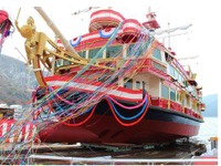 箱根観光船、海賊船6代目 ロワイヤルII が3月20日に就航、初便は無料開放 画像
