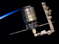 シグナス補給船 本日20時30分に国際宇宙ステーションを離脱 画像